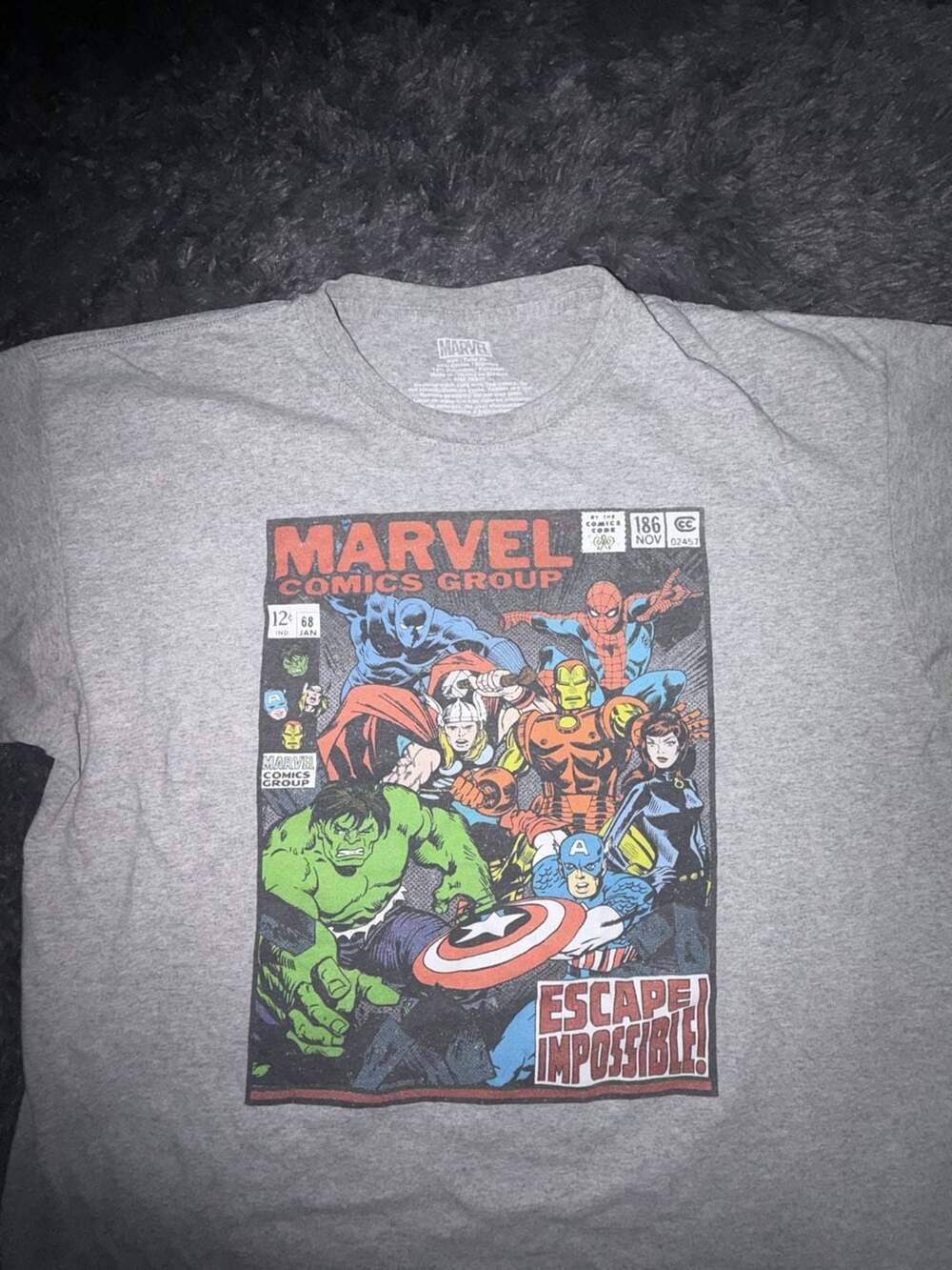 Marvel Comics Group Escape Impossible T-Shirt Size XL Grey - Picture 2 of 6